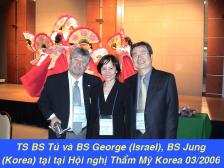 PhD-Dr.Tu & Dr.George (Isreal), Dr.Jung (Korea) at International Cosmetic Surgery Conference in Korea Mar 2006