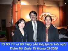 PhD-Dr.Tu & Dr.Vijay (India) at International Cosmetic Surgery Conference in Korea Mar 2006